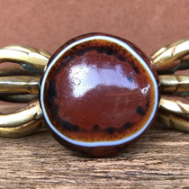 Natural Tibetan Tianzhu Tibetan transmission Tibetan area Tibetan area returns to pure Tianzhu sheeps eye plate beads coated with pulp oil and weathering