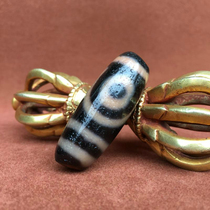 Tibetan Tantric Tianzhu genuine to pure two-eyed Tianzhu orange-red shell pulp thick oily full weathering