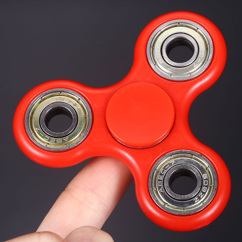 三角指尖陀螺edc轴承三叶旋转手指美国成人儿童减压玩具盗梦空间