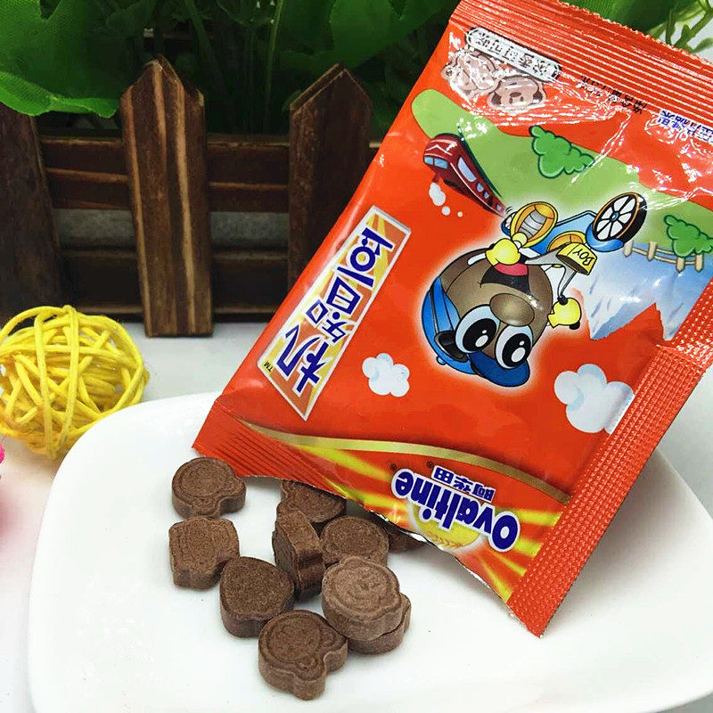 80后经典零食 阿华田机智豆 牛奶味/可可味 7.5g