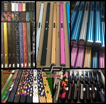 Premium leather box English single-section pole double slot four-point three-snooker billiard bar box pole barrel barrel barrel barrel