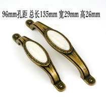 European antique inlaid classical gravel ceramic Green Bronze Super classic furniture American handle handle