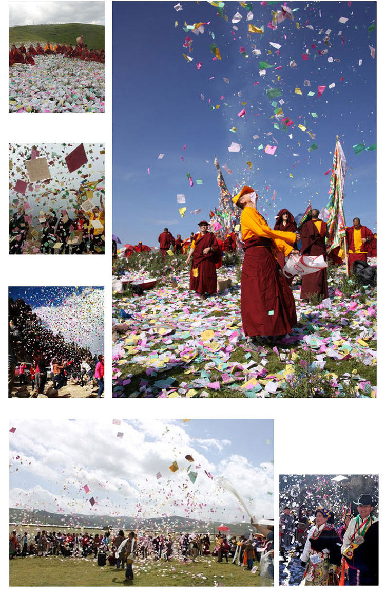 经幡纸藏传佛教用品密宗藏族祈福纸许愿带风马旗纸龙达圣马飞马纸