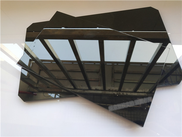 黑色亚克力板镜面定制 茶色磨砂有机玻璃面板 折弯加工广告牌