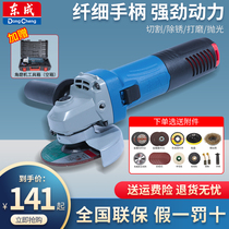 Dongcheng angle grinder 220V household multi-function polishing machine 100 type hand mill cutting machine high-power grinding machine