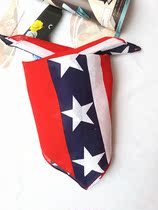 Korean style United King flag Pure cotton outdoor donkey headscarf Hip-hop hip-hop dance headdress covered square towel American flag