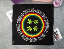 Headscarf male street dance street big square scarf hipster hip hop square scarf Harajuku sweat-absorbing headband hair hair headdress scarf female Maple Leaf