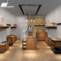 Japanese childrens clothing shop shelf display stand on the wall front side hanging clothing store props decoration design childrens clothing shelf