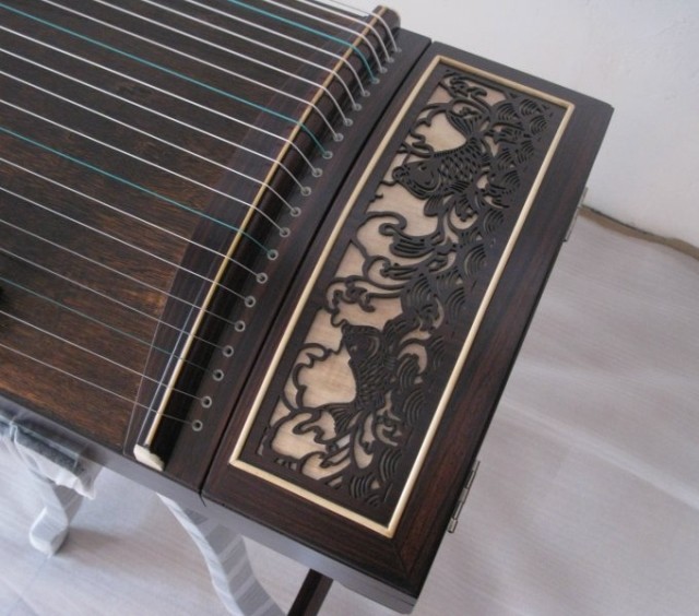 扬州佳音古筝厂家直销 a056酸枝木(鲤鱼跃龙门)演奏琴 包邮特惠