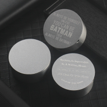 Minimalist modern windproof ashtray with cover Home Mini ashtray Small creative thickened aluminium alloy personality lettering