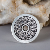 2 5 cm small number 24 Fukusu spend money on the money Giquoi money silver pendant stone nestles gold and silver coins