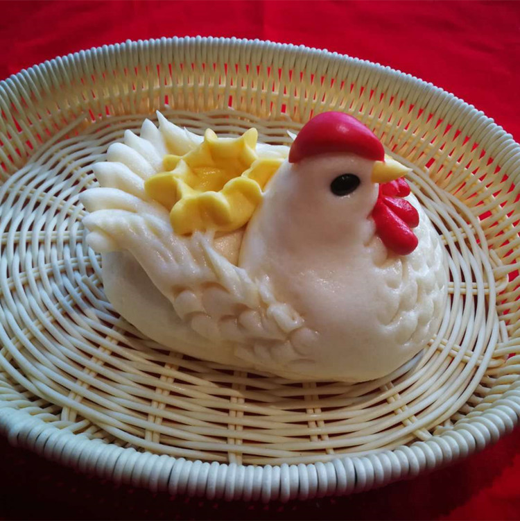 山东威海面食胶东大花饽饽馒头面点手工生日蛋糕礼品12生肖包邮