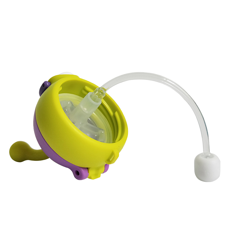 leerbao straw cup baby baby monster drinking cup drop-proof one bottle dual-use gravity ball learning drinking cup