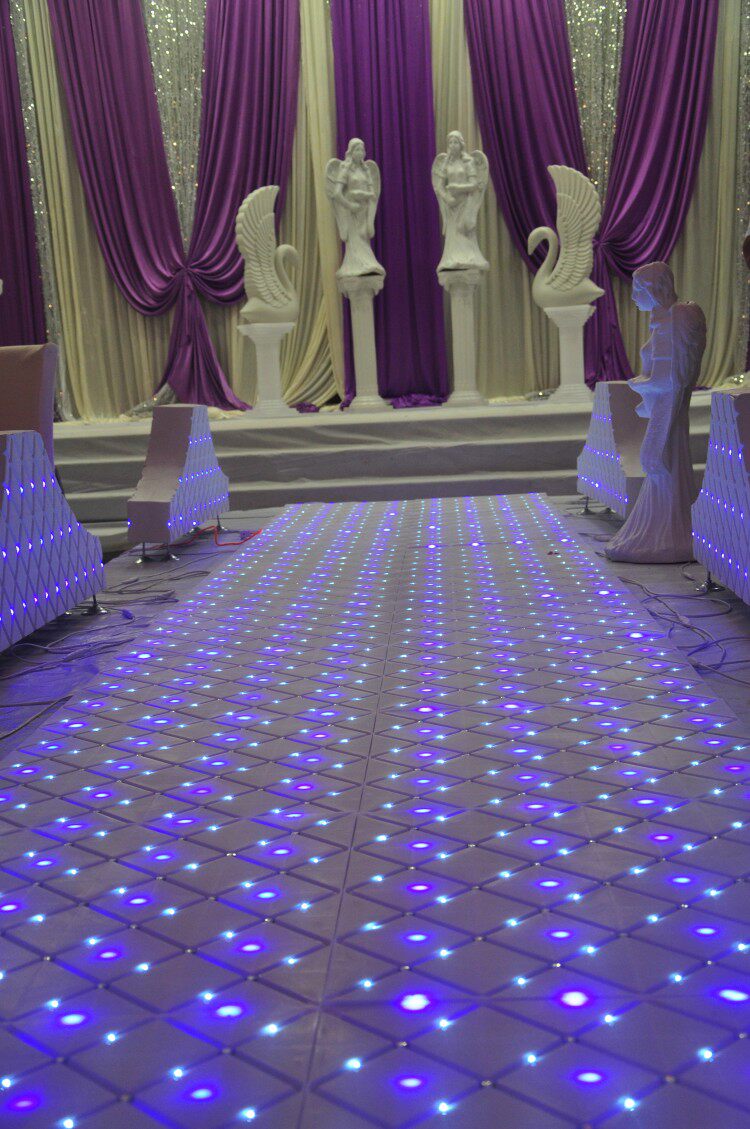 新款婚庆道具 镜面地板 新款星光大道t台星光地板星光水晶地板