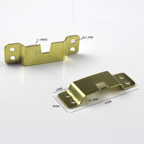 Photo frame hook Four-hole gold horizontal straight strip hanging gap dark hanging back plate hanging four eyes straight strip hanging profiling hanging 100