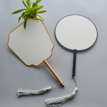 Classical Palace Yan Han clothing female fan senior calligraphy painting fan blank silk fan ripe silk fan New Product