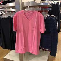 Tommy Tommy mens T-shirt pure cotton short sleeve V collar undershirt 210426T50