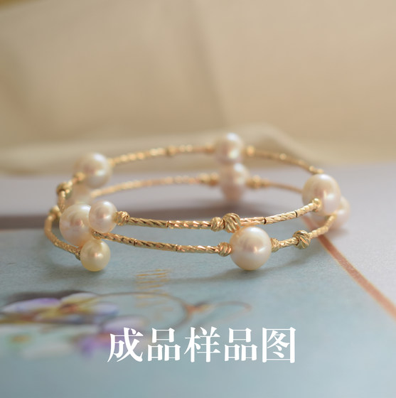 14K Real Gold Bag Gold Color Protection DIY 보석 액세서리 조각 꽃 구부린 파이프 스트레이트 파이프 팔찌 팔찌 Full Star Bent Pipe 14K Real Gold Bag Gold Color Protection DIY 보석 액세서리 조각 꽃 구부린 파이프 스트레이트 파이프 팔찌 팔찌 Full Star Bent Pipe