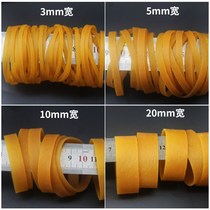 Bale Money Zah Vegetable Rubber Ring Elastic Band Wide Thin Flat Thickened High Elastic Rubber Band Elastic Circle White High Elasticity