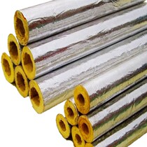 Steam pipe insulated pipe heat resistant 400 boiler high temperature resistant rock wool pipe glass cotton pipe aluminium silicate external adhesive aluminium foil