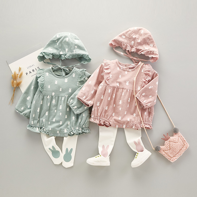 婴幼儿春装套装6衣服1岁女宝宝六个月婴儿外出韩版春秋3洋气0可爱 Изображение 1 婴幼儿春装套装6衣服1岁女宝宝六个月婴儿外出韩版春秋3洋气0可爱 Изображение 1
