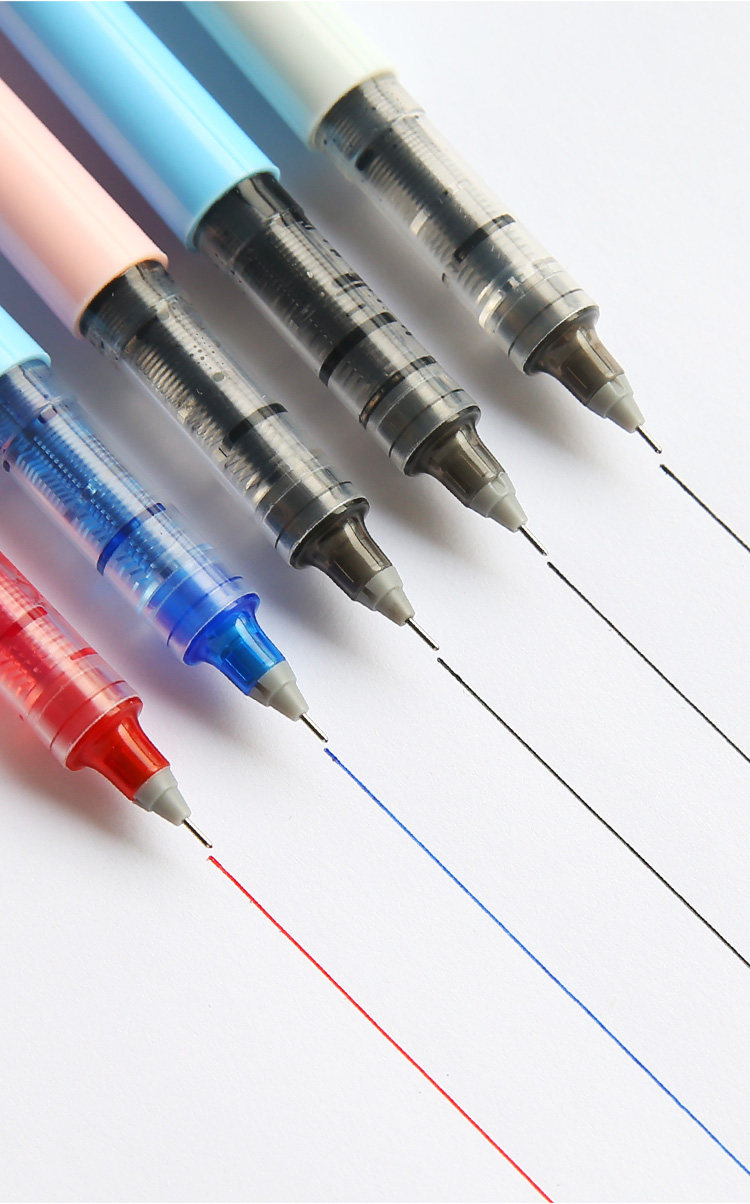 白雪x88直液式走珠彩色0.38针管笔办公签字笔学生用中性笔水性笔