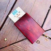 Zhen Mu Lin Indian lobular rosewood cigarette case men and women 20 portable retro solid wood business gifts mahogany cigarette sets