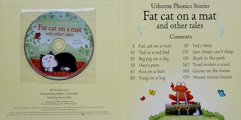 英文原版绘本fat cat sat厚本合集精装book cd