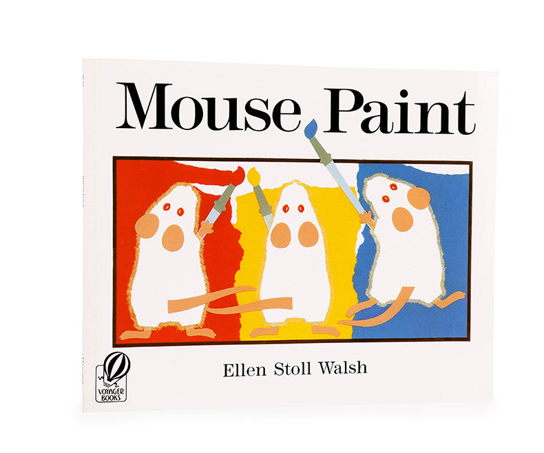 jm 美国进口英文绘本 mouse paint 老鼠作画【平装】廖彩杏书单第43