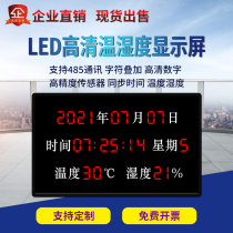 Custom LED electronic digital tube digital temperature and humidity kanban display high-precision inspection instrument RS485 communication screen