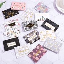 Universal with envelope bronzing greeting card Korean creative birthday childrens blessing thank you card small card paper diy greeting card