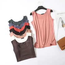 2019 spring and summer womens bottomless modal halter top black vest female European and American style