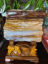 Ice species windfall Myanmar tree jade Rough hall large ornaments Odd stone collection Modeling stone wood Fossil Silicified wood