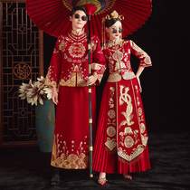 Xiuhe clothing Chinese dress couple suit pregnant bride covering belly wedding dress Xiuhe kimono 2021 new wedding