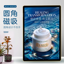 Acrylic magnetic suction rounded elevator poster cultural advertising frame wall display board Photo Frame aluminum alloy decorative frame