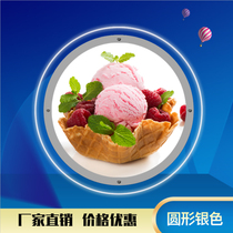 LED round crystal acrylic Billboard ordering display board shaped ultra-thin decoration advertising background wall light box