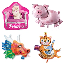 Anagram Imported Duozodiac Aluminum Film Balloon Shenzhen pooch Kitty Styling Decoration Arranged Animal Balloons