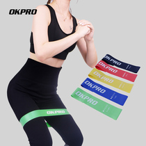 OKPRO hip hip ring female yoga elastic band resistance belt tensile Belt Fitness elastic ring elastic rope squat hip belt