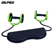 Explosive abdominal wheel home fitness wheel rebound tension rope abdominal muscle fitness device multifunctional double wheel abdominal tension device