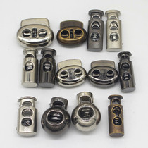 Button button electroplated plastic Bell Buckle spring buckle elastic adjustment buckle rope buckle pig nose buckle