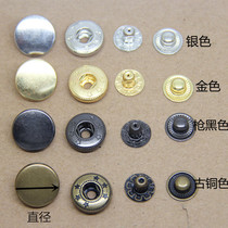 Metal copper four-button button mother button snap button jacket down jacket dark buckle Button Button