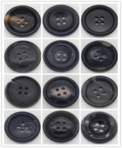 Suit suit button button button for Mens Women matte black sweater coat trench coat resin button pants