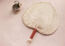 Pu fan Summer fan Male handmade grass-woven fan Folding fan Hand fan Baby cool mosquito repellent fan Brown leaf big Pu fan