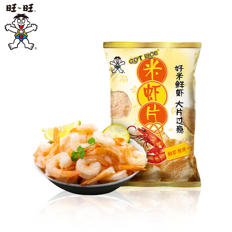 【6包装】旺旺原味小龙米虾片