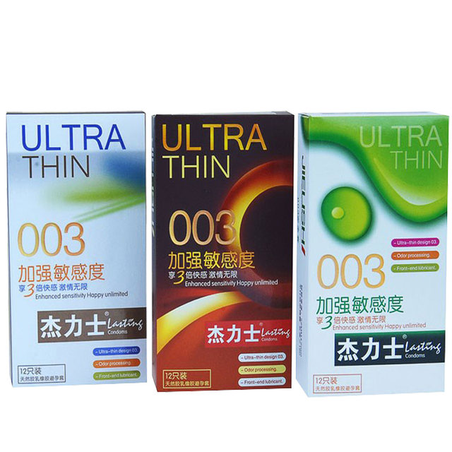 Jieli contraception 003 increasing sensitive slim condom 12 Pack 3 times fast sensation ultra-thin contracency Jieli contraception 003 increasing sensitive slim condom 12 Pack 3 times fast sensation ultra-thin contracency
