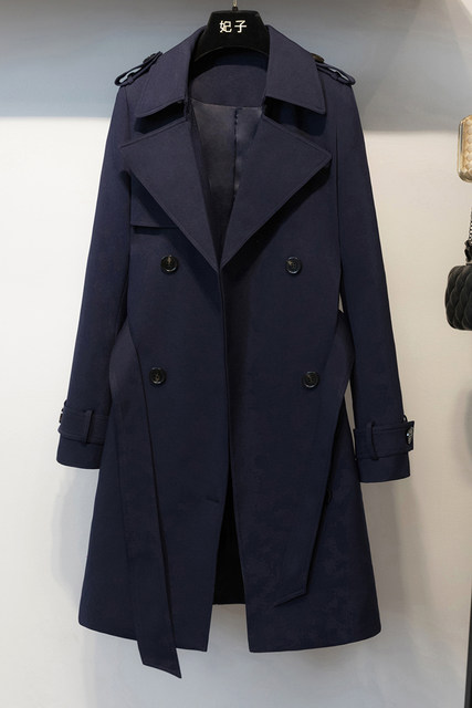 Princess coat women's mid-length fashion slim knee-length coat spring and autumn British style temperament was thin suit collar trench coat Princess coat women's mid-length fashion slim knee-length coat spring and autumn British style temperament was thin suit collar trench coat