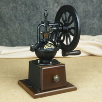 Retro coffee bean grinder Household hand grinder Handmade small manual grinding coffee machine freshly ground cast iron