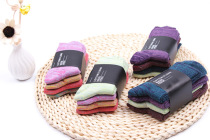 A set of four pairs of spring and autumn mens socks Womens socks Casual and comfortable medium tube cotton socks Mens and womens socks