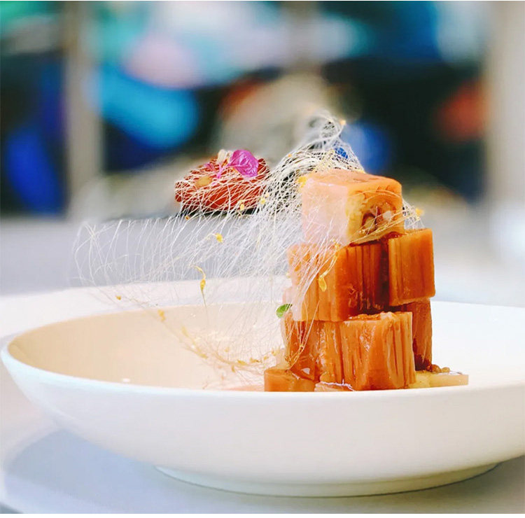 酒店中厨陶瓷纯白冷菜圆形深碗意境菜特色创意会所餐具中式餐厅盘