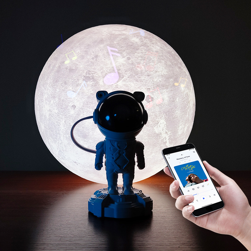 Astronaut Starry Sky Projector Starry Bedroom Atmosphere Romantic Small Night Lamp Sleep Creative Mini Bluetooth Speaker